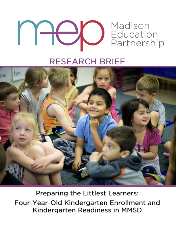 Preparing the Littlest Learners: Four-Year-Old Kindergarten Readiness in MMSD research brief cover.